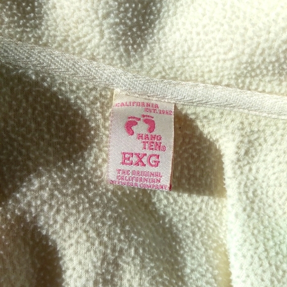 Vintage - Hang Ten Cream Fleece Zip Turtleneck - Picture 6 of 6